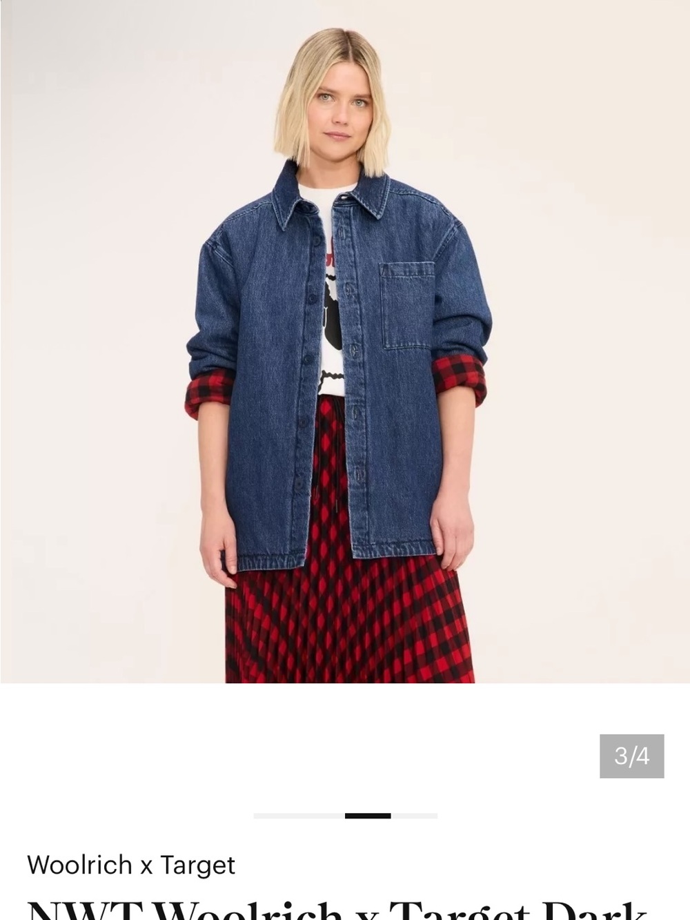 Woolrich Dark Blue Denim Jacket